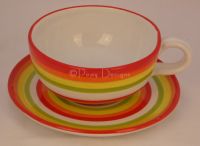 CAPPUCCINO CUP & SAUCER Set Made in Italy